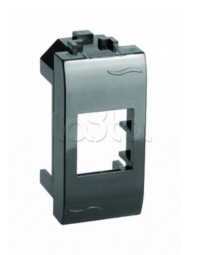 Адаптер для информационных разъемов Keystone, черный, 1мод. DKC (77607N) в Ельце Аксессуары для стоек и шкафов Pintop.ru