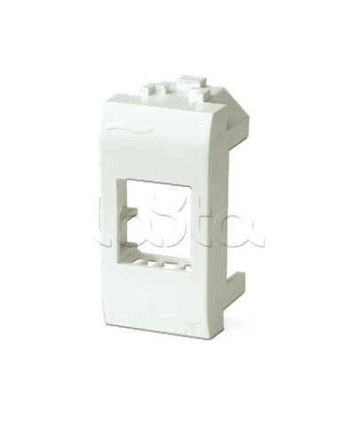 Адаптер для информационных разъемов Keystone, 1мод, белый ДКС 76607B в Ельце Распределительные коробки Pintop.ru