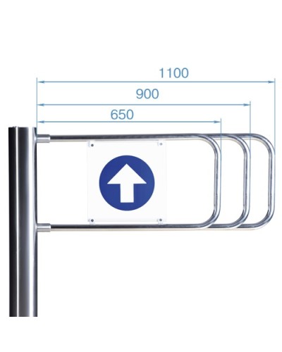 Створка для стойки калитки PERCo-AG-1100 (1100мм) в Ельце Ограждения Pintop.ru
