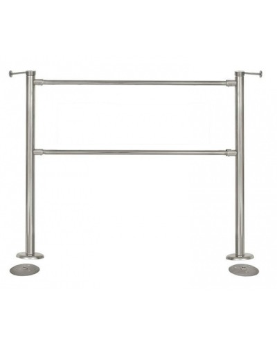 Стойка стационарная Ростов-Дон ОБ1/2-1 у (Хром) в Ельце Ограждения Pintop.ru